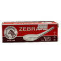 Zebra stainless steel Chinese soup spoon small size SST430 boxed front view